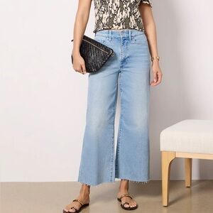 NWT Good American Good waist palazzo crop wide leg high rise size 6 women's